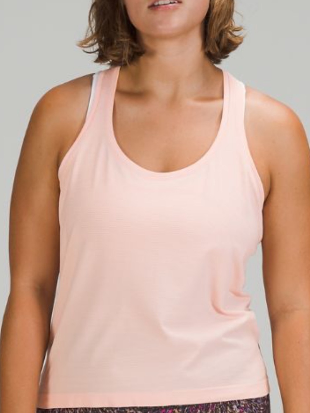 lululemon athletica swiftly tech Racerback Tank 2.0 race length pink mist sz 16